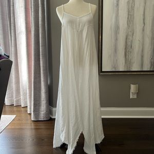 Fresh Laundry white cotton maxi dress L